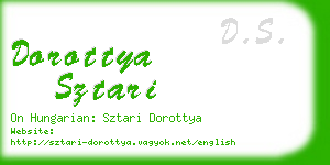 dorottya sztari business card